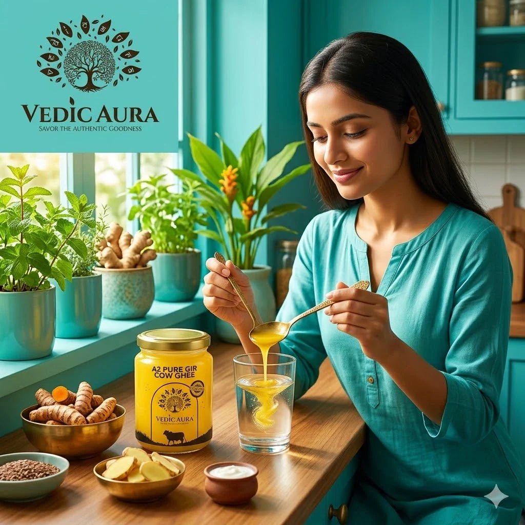 Beyond the Taste: The Gut Health Guardian – How Vedic Aura A2 Ghee Nurtures Your Second Brain